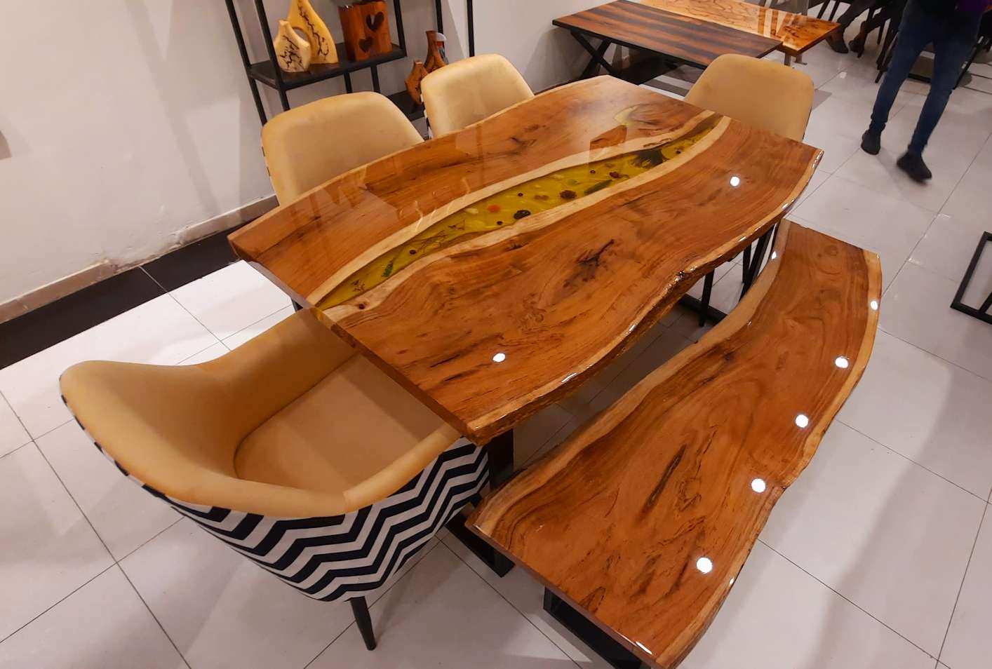 Dining, 04 chairs , bench