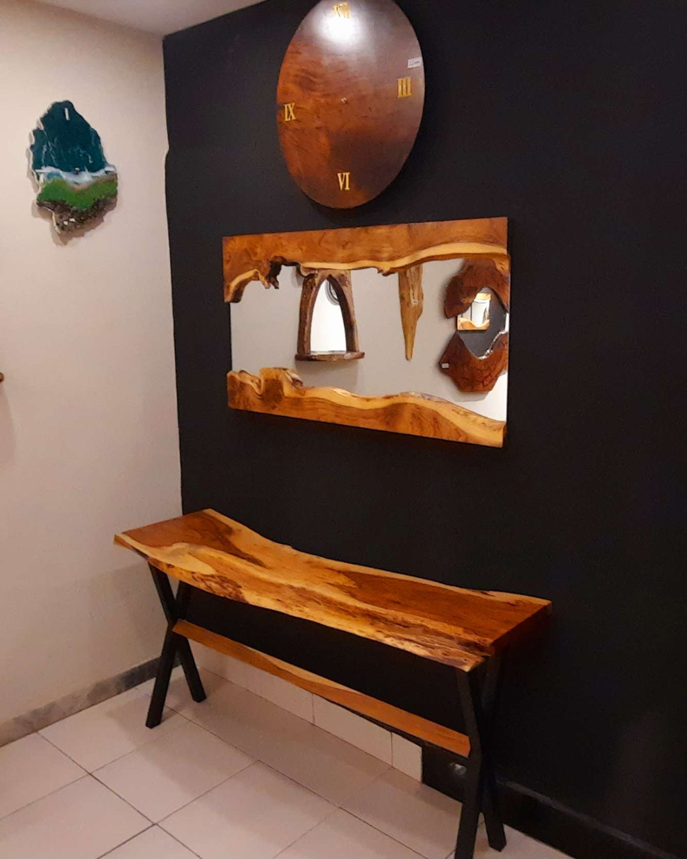 Console mirror set