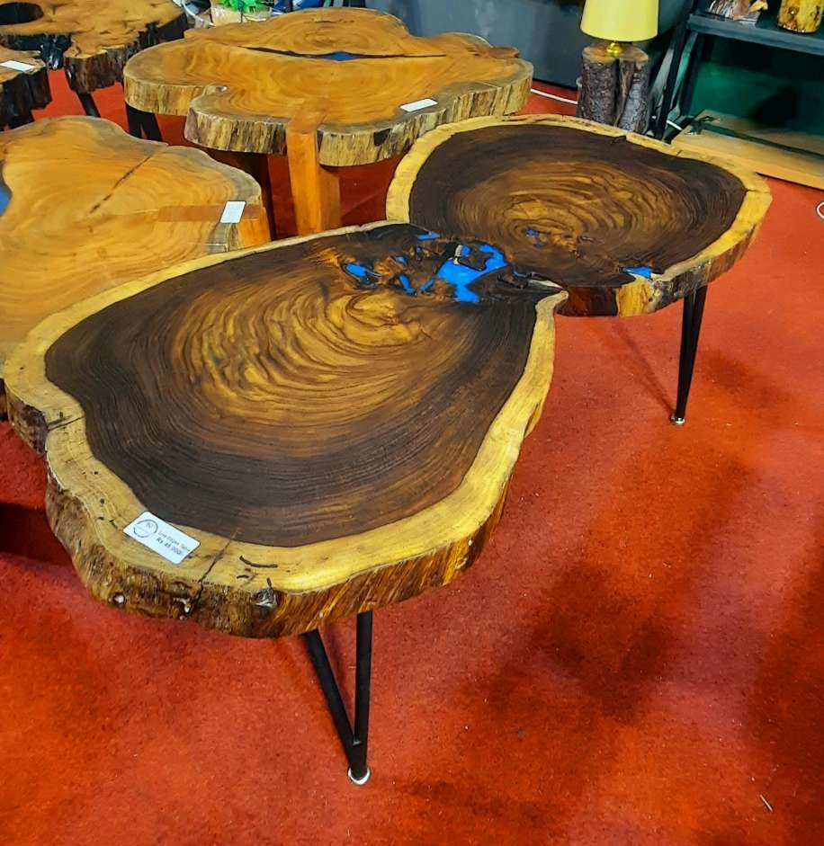 Sheesham centre table set of 02