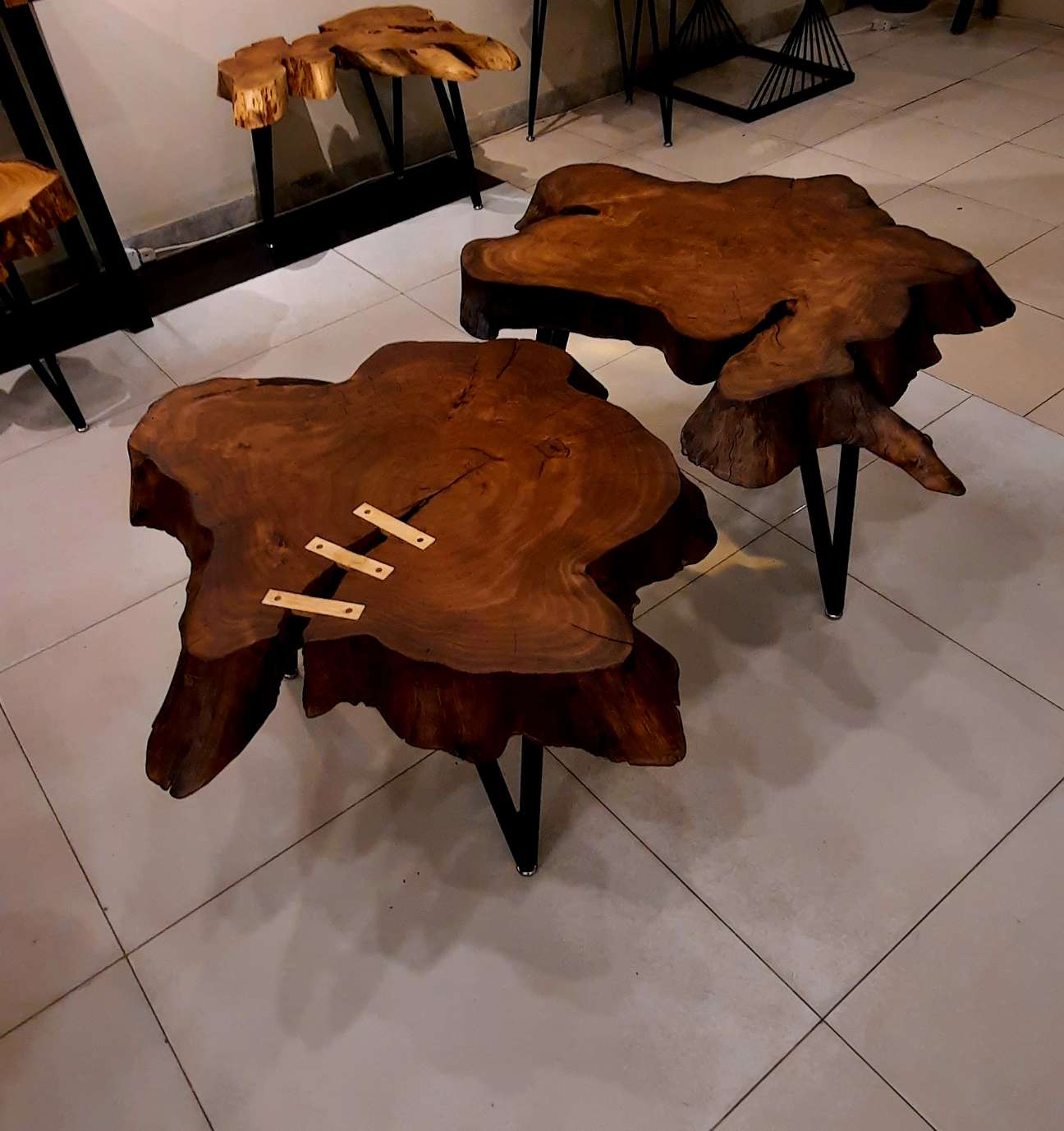 Set of two centre table