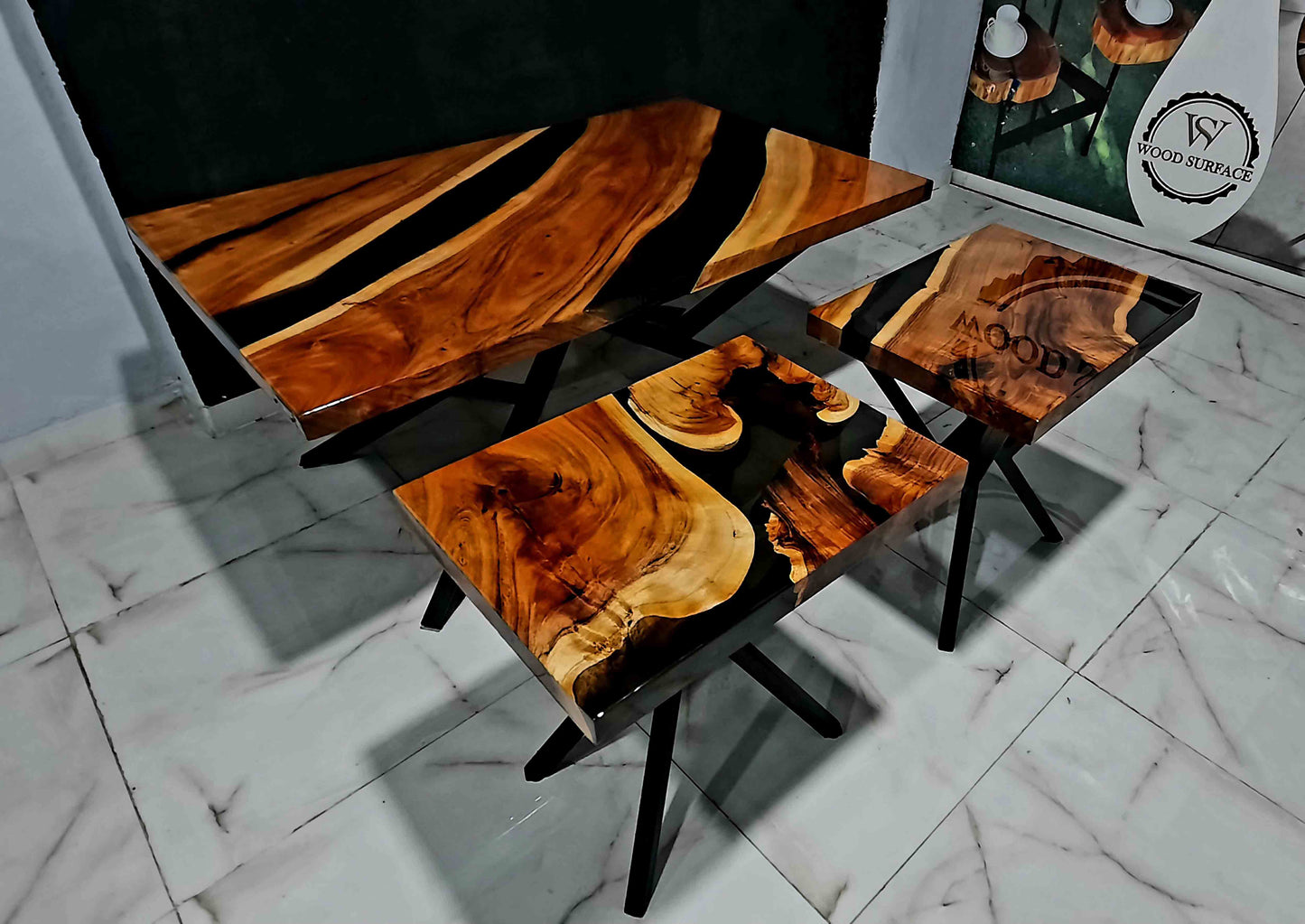 Centre Table + Side Tables set