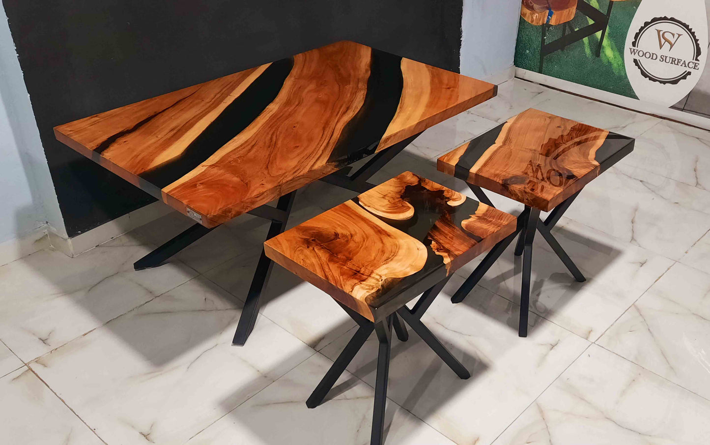 Centre Table + Side Tables set