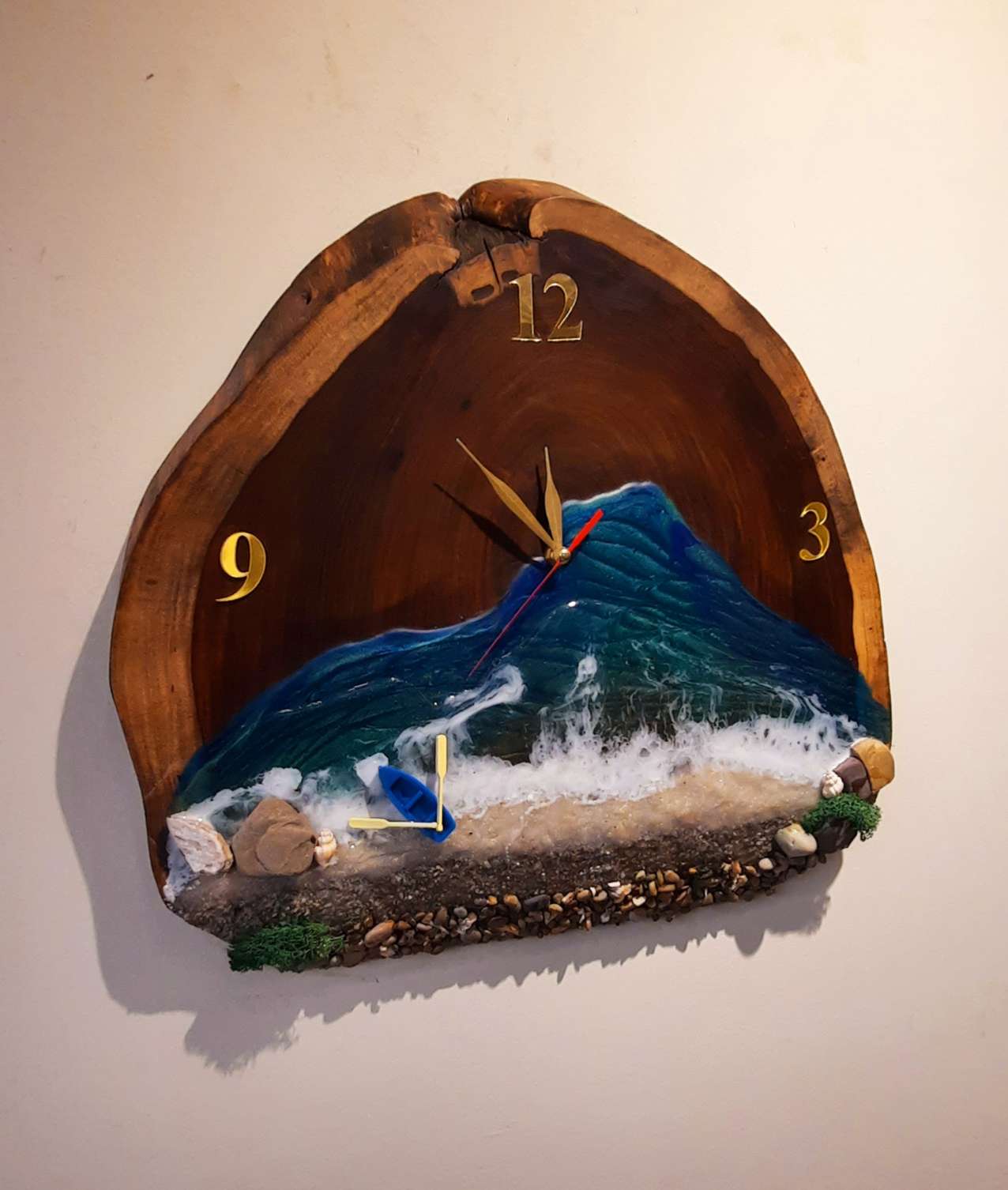 Epoxy art clock