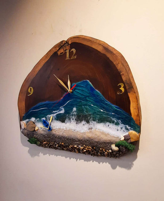Epoxy art clock